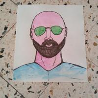 Pop Art china e acquerello su carta cm 27x30