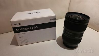 Sigma 24-35mm f2 dg hsm art attacco Canon