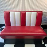 Divanetti American Diner rosso/bianco