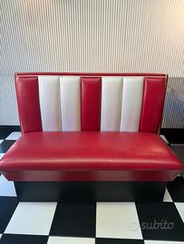 Divanetti American Diner rosso/bianco