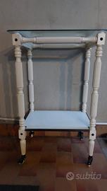 Carrellino con ruote vintage originale