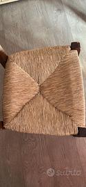 Sedie legno e paglia