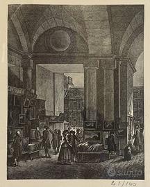 Incisione del  XVIII  attribuita a Etienne Huyot