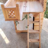 casetta con soppalco per animali 