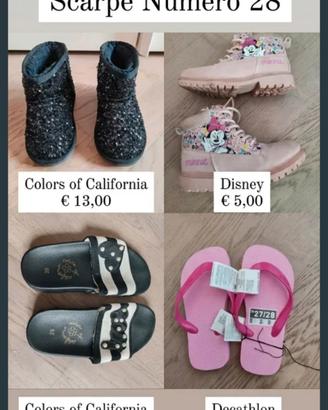 Scarpe bambina numero 28 