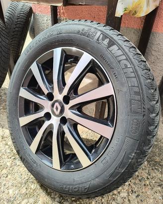 Cerchi diamantati Renault 15" + gomme 185/65 inv.
