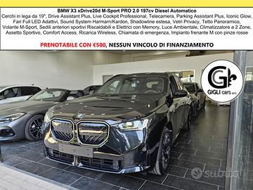 BMW X3 XDrive20d M-Sport PRO NEW MODEL C19" Tetto
