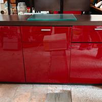 mobile rosso laccato 