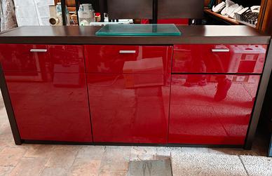 mobile rosso laccato 