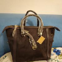 Borsa scamosciata marrone scuro, Carpisa 