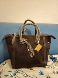 Borsa scamosciata marrone scuro, Carpisa 