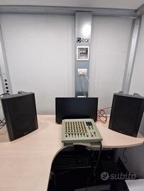 impianto voce mixer e 2 casse