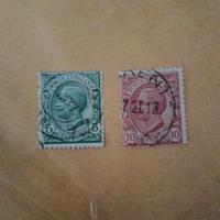 2 francobolli del regno d'Italia 