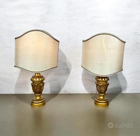 Coppia di Lumetti oro antichi per camera da letto