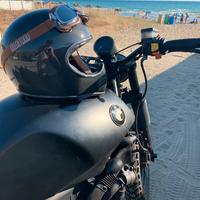 Casco cafe racer carbonio