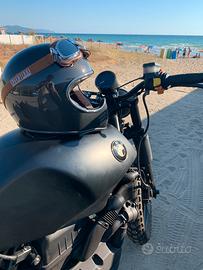 Casco cafe racer carbonio