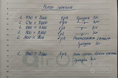 Infissi pvc e porte interne
