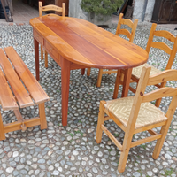 Set panca tavolo e sedie