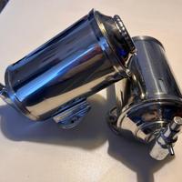 Dispenser vintage in acciaio per sapone liquido