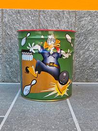 🦆 Bidone in Latta Vintage Mivat Disney – Paperino