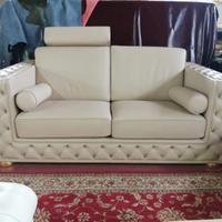 Divano sofa 2 posti Aida in pelle spessorata