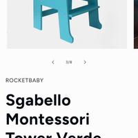 Torretta sgabello montessori