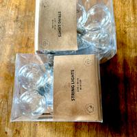 2 fili da 10+10 lampadine led stile vintage