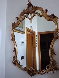 Grande specchiera vintage in stile Barocco