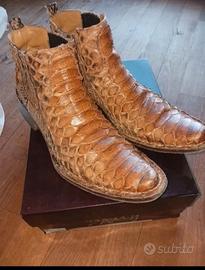 Stivaletti texani in pitone