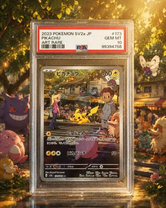 🔥 Pokémon Pikachu AR 173/165 SV2a JP PSA 10 JP 🔥