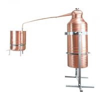 Alambicco distillatore da 75 litri ribaltabile.