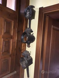 Vecchie lanterne da carro