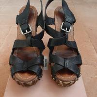 Sandali con tacco Miu Miu