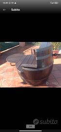 poltrona botte in legno 