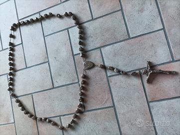 corona rosario grande da parete in pietra 