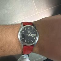 Seiko 5 Automatic Vintage Day-Date Nero