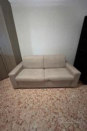 Divano-letto MC Gea - Pelle d'elefante beige