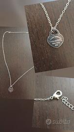 Collana con pendente cuore Tiffany