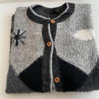 CARDIGAN IN ALPACA 100% - TAGLIA M-TIPO TIROLO