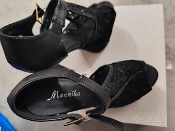 Scarpe nere con tacco 35, nere tuille