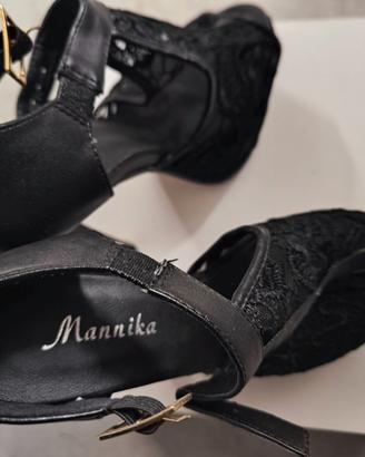 Scarpe nere con tacco 35, nere tuille