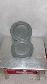 Piatti Antichi in peltro 