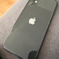 Iphone 11 black (con schermo rotto) batteria 100%