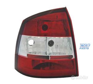FANALI OPEL ASTRA G 3P 5P 97-04 ROSSO BIANCO