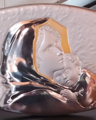 Quadretto di Madonna con in braccio Gesù bambino