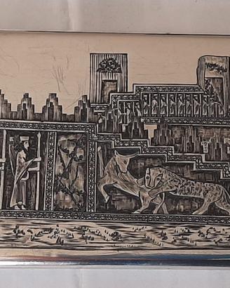 Portasigarette anni 40/50 in argento 