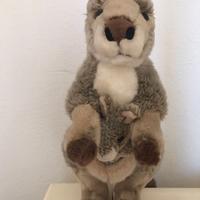 Peluche canguro A. Venturelli con cangurino