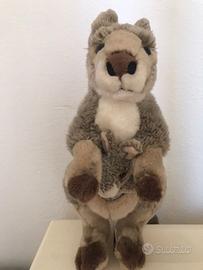 Peluche canguro A. Venturelli con cangurino