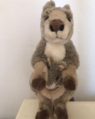 Peluche canguro A. Venturelli con cangurino