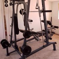 Machina da palestra + dischi di peso